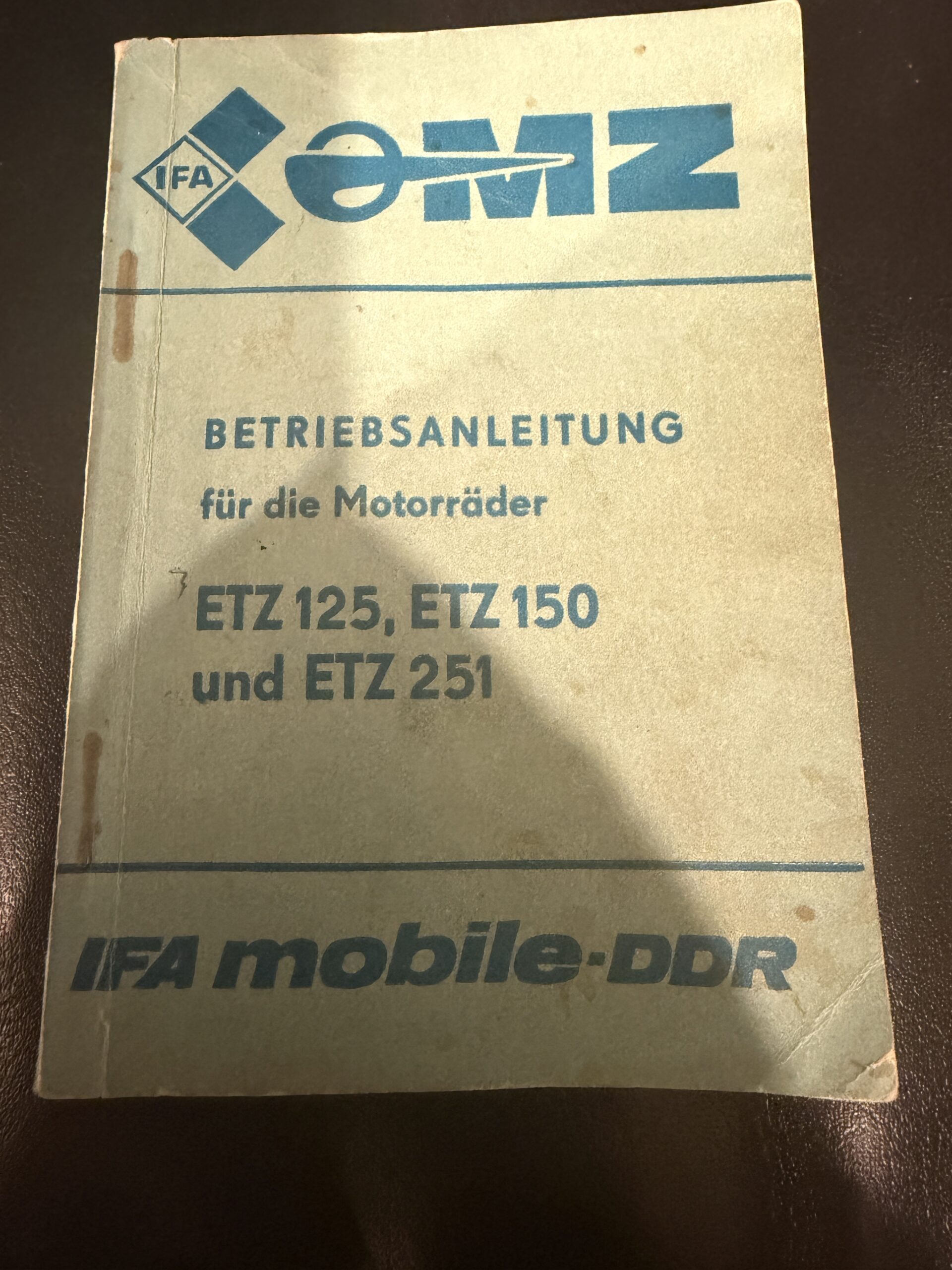 Mz ETZ instrukcja 125 251 150 RARYTAS super STAN!